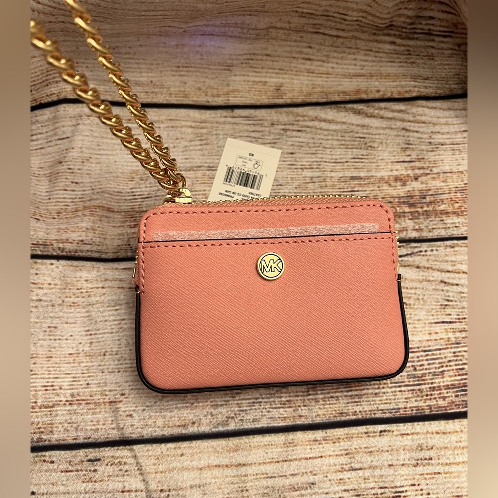 MEDIUM SAFFIANO LEATHER CHAIN CARD HOLDER CASE - Picture 7 of 11